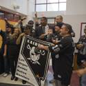 Mark Davis and David Beckham Make Stadium Presentation