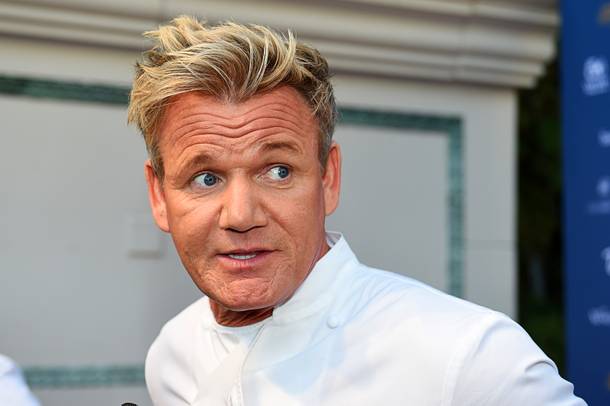 Chef Gordon Ramsay appears on the red carpet before the Vegas Uncork'd Grand Tasting Friday, April 29, 2016, at Caesars Palace.