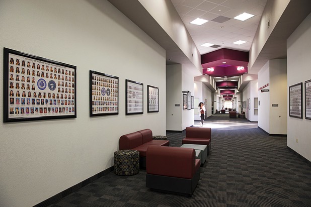 A hallway is shown at the Roseman University of Health Sciences in Henderson Tuesday, May 3, 2016.