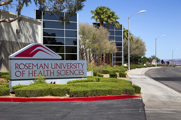 An exterior view of the Roseman University of Health Sciences in Henderson Tuesday, May 3, 2016.