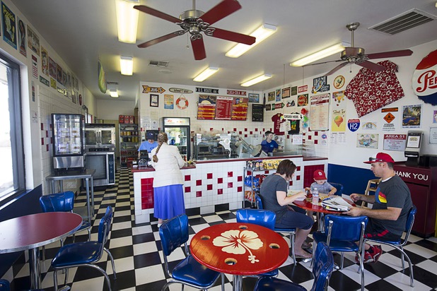 A family stops by Tiffany’s Subs & Salads for lunch Wednesday, May 4, 2016, in Moapa Valley. Tiffany’s also serves shaved ice.

