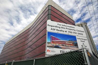 Construction continues on the Lucky Dragon hotel-casino on Sahara Avenue near Las Vegas Boulevard Thursday, May 5, 2016.