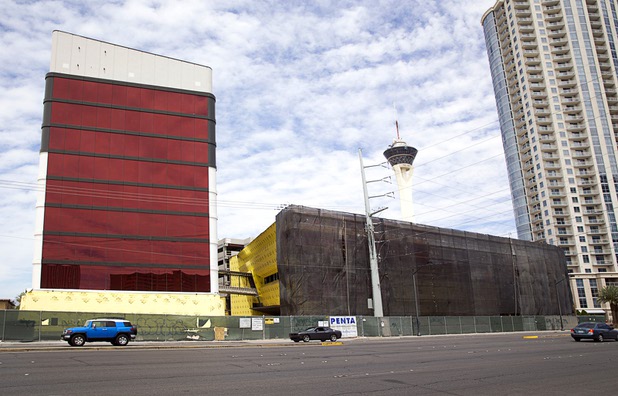 Construction continues on the Lucky Dragon hotel-casino on Sahara Avenue near Las Vegas Boulevard Thursday, May 5, 2016.