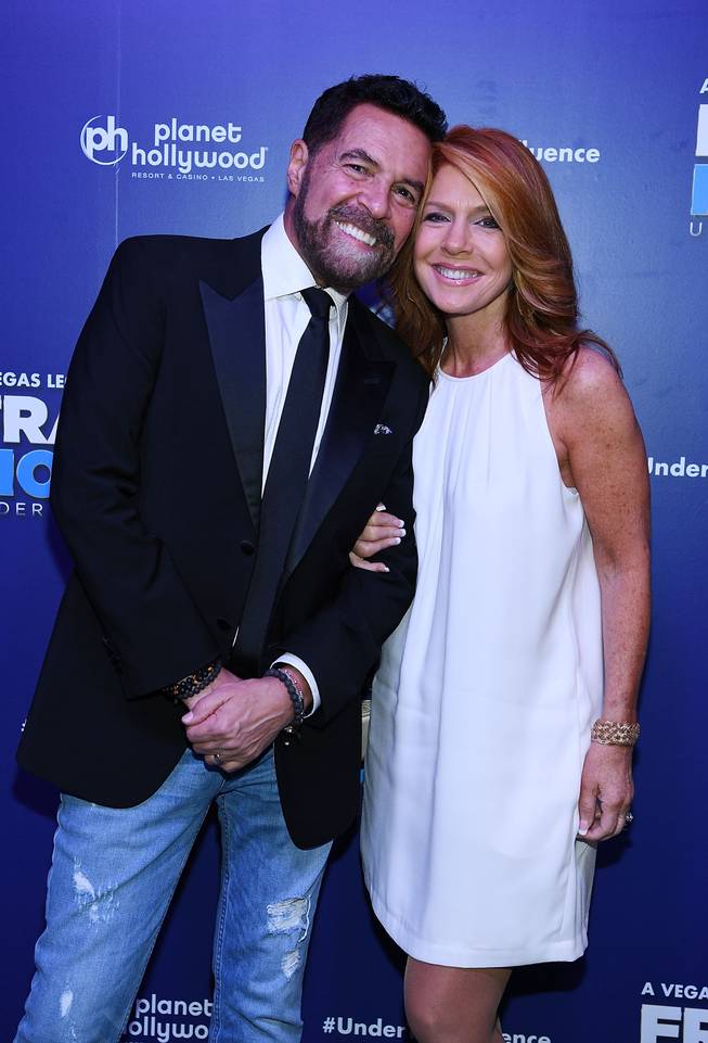 Clint Holmes and Kelly Clinton-Holmes attend opening night of Frankie Moreno’s “Under the Influence” on Wednesday, May 4, 2016, at Planet Hollywood.
