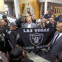 Mark Davis and David Beckham Make Stadium Presentation