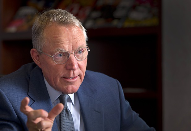 Paul Caudill, president and CEO of NV Energy, is shown during an editorial board meeting at the Las Vegas Sun Tuesday, May 10, 2016.