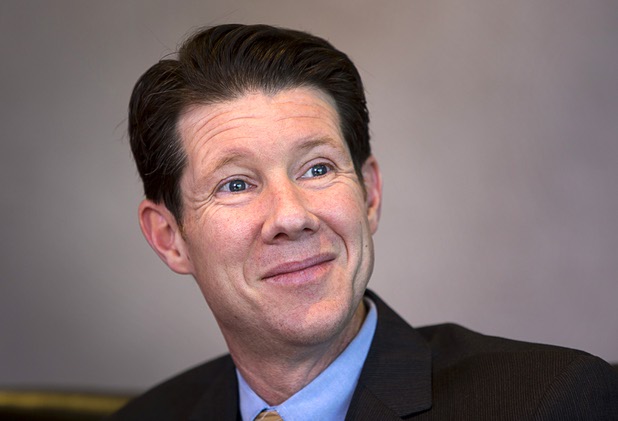 Shawn Elicegui, senior vice president of regulatory and strategic planning for NV Energy, is shown during an editorial board meeting at the Las Vegas Sun Tuesday, May 10, 2016.