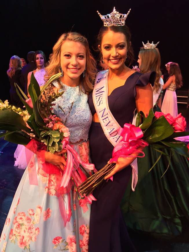 The 2016 Miss Nevada America Pageant on Friday, May 6, 2016, at Tropicana Showroom. Bailey Gumm of Minden, right, with sister Carli Gumm, was crowned the winner. The 2016 Miss Nevada’s Outstanding Teen also was announced, and Heather Renner of Reno was declared the winner. Carli Gumm was first runner-up.