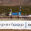 The test sled is returned to its starting point by a tender following a Hyperloop One sled test at their facility in North Las Vegas on Wednesday, May 11, 2016.