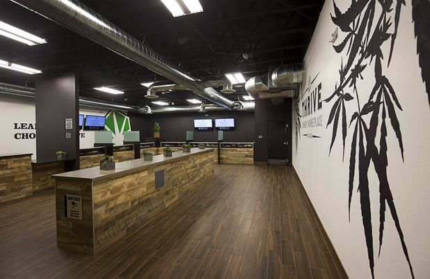 A view of Thrive Cannabis Marketplace, a medical marijuana dispensary, Tuesday, May 17, 2016.