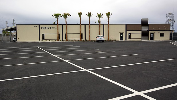 An exterior view at Thrive Cannabis Marketplace, a medical marijuana dispensary, Tuesday, May 17, 2016.