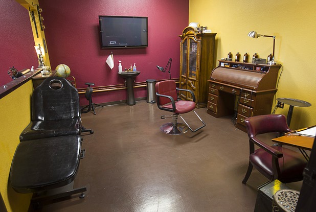 An interior view of Savage Ink Tattoo Emporium, 3650 S. Decatur Blvd., Monday, May 23, 2016.