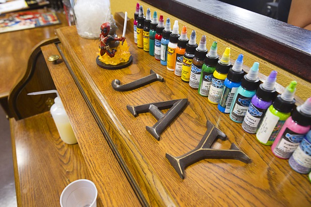 An interior view of Savage Ink Tattoo Emporium, 3650 S. Decatur Blvd., Monday, May 23, 2016.