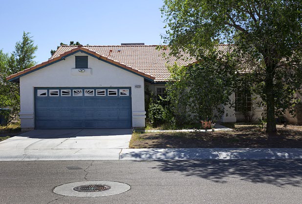 A view of a home that had been occupied by squatters in North Las Vegas Wednesday, May 18, 2016.