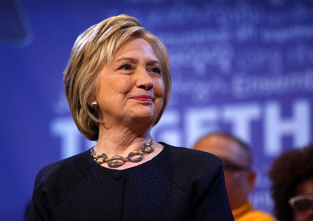 Democratic U.S. presidential candidate Hillary Clinton waits as she is introduced during the United Food & Commercial Workers convention at the Mirage, Thursday, May 26, 2016.