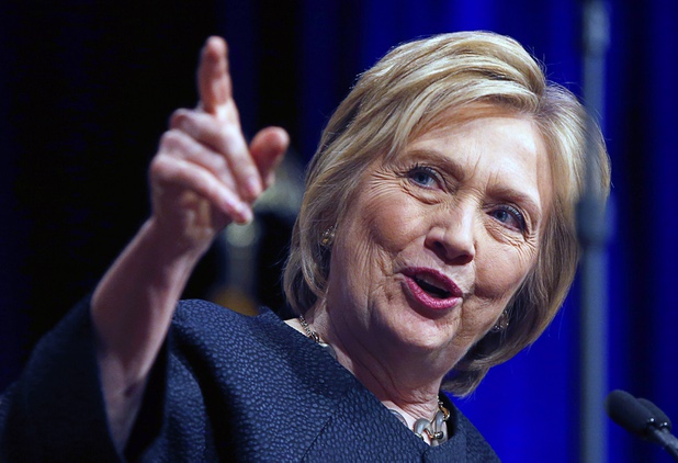 Democratic presidential candidate Hillary Clinton speaks to attendees of the United Food & Commercial Workers convention Thursday, May 26, 2016, at the Mirage.