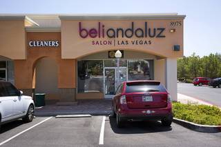 An exterior view of the Beli Andaluz Salon (formerly Pico Madama), 8975 W. Charleston Blvd., Tuesday, June 7, 2016.