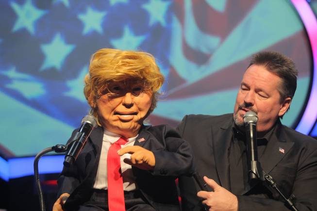 Mirage headliner Terry Fator and his new puppet, Donald Trump.