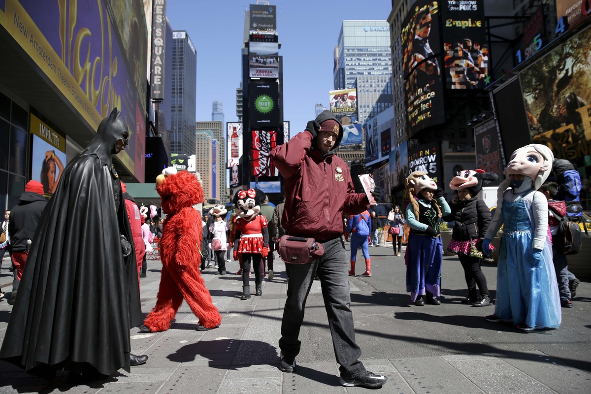 Times Square performers to be limited to newly painted areas Las