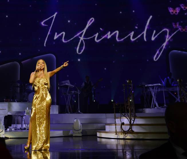 Headliner Mariah Carey at the Colosseum on Wednesday, Feb. 17, ...