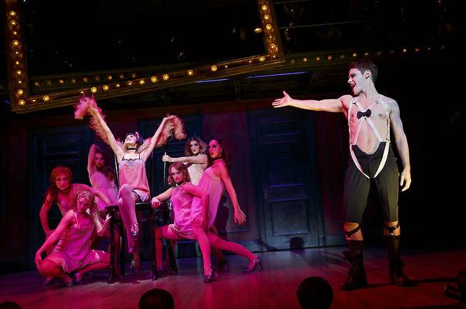 “Cabaret,” starring Randy Harrison as the MC at right, is at the Smith Center from Tuesday, June 14, through Sunday, June 19, 2016, in downtown Las Vegas.