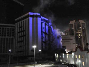 Monaco Tower at Riviera Is Imploded