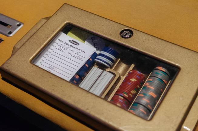 A detail from Binion's Hall of Fame Poker Room on ...