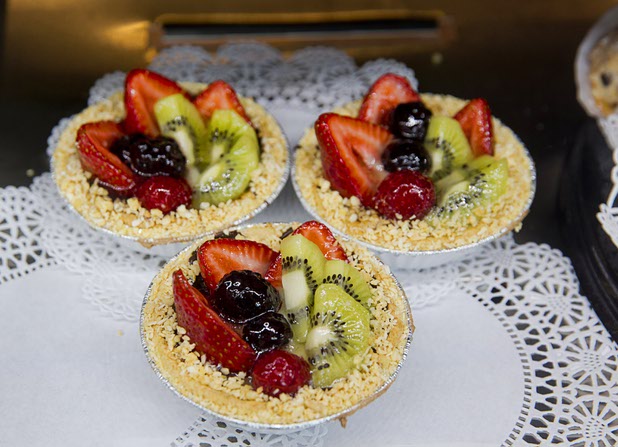 Fresh tarts from Chef Flemming's BakeShop are displayed during the official opening of the Seasons Market at Lake Las Vegas in Henderson Tuesday, June 21, 2016. The neighborhood grocery store and specialty market is located in MonteLago Village.