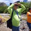 Rick Denton and Leslieann Farrell, members of WestCare's VIVO project, look for a homeless couple near Flamingo and Industrial roads during a homeless outreach Wednesday, June 29, 2016.
