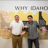 “Idaho! The Comedy Musical” writing partners Buddy Sheffield and Keith Thompson are shown in September 2015 at the Idaho Potato Museum in Blackfoot. 