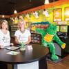 Lisa Hughes, left, and Robyn Brewington are best friends who left corporate jobs to open a Big Frog Custom T-Shirts and More franchise in Las Vegas. 