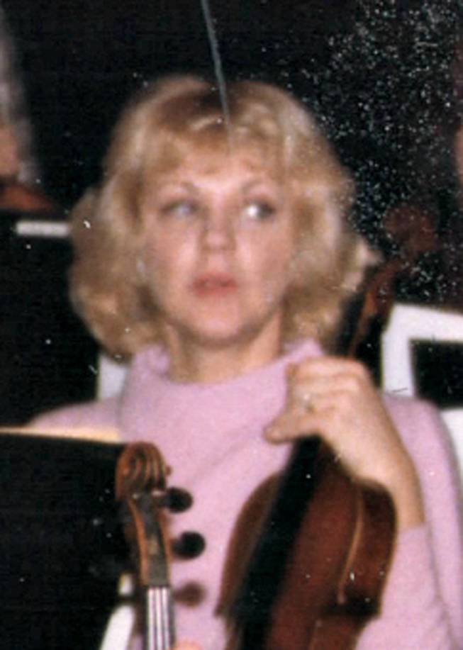Mary Margaret Trimble is seen in Frank Sinatra's string section. Trimble was found dead in her east valley townhouse, which had been ransacked, on Wednesday, July 20, 2016.