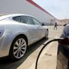Tesla Motors Model S cars are charged at the new Tesla Gigafactory, Tuesday, July 26, 2016, in Sparks, Nev. 
