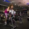 Dr. Souzan El-Eid, a surgeon with the Comprehensive Cancer Centers Of Nevada, workouts on a stationary bike Monday, June 20, 2016.