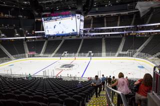 T-Mobile Arena holds an open house to future NHL season ticket holders, Monday, Aug. 1, 2016.
