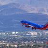 A Southwest Airlines passenger jet takes off from McCarran International Airport Tuesday, August 2, 2016.