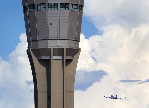 A Virgin Atlantic passenger jet takes off from McCarran International Airport Tuesday, August 2, 2016.