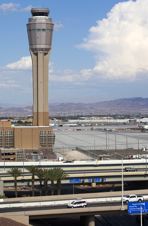The new Federal Aviation Administration tower is shown at McCarran International Airport Tuesday, August 2, 2016.