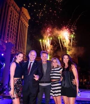 LAS VEGAS, NV - August 5, 2016: ***HOUSE COVERAGE*** Atmosphere pictured as  Caesars Palace celebrates it's 50th anniversary with a pool party  celebration hosted by Gordon Ramsay at Garden of the Gods
