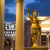 Caesars Palace celebrates its 50th anniversary with a pool party birthday celebration at the Garden of the Gods Pool Oasis on Friday, Aug. 5, 2016.