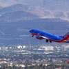 A Southwest Airlines passenger jet takes off from McCarran International Airport Tuesday, August 2, 2016.