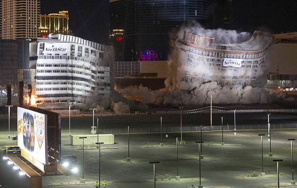 Las Vegas' iconic Riviera Hotel and Casino's Monte Carlo tower demolished  to make way for convention centre