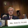Wells Fargo Chief Executive Officer John Strumpf prepares to testify on Capitol Hill in Washington, Tuesday, Sept. 20, 2016, before Senate Banking Committee.