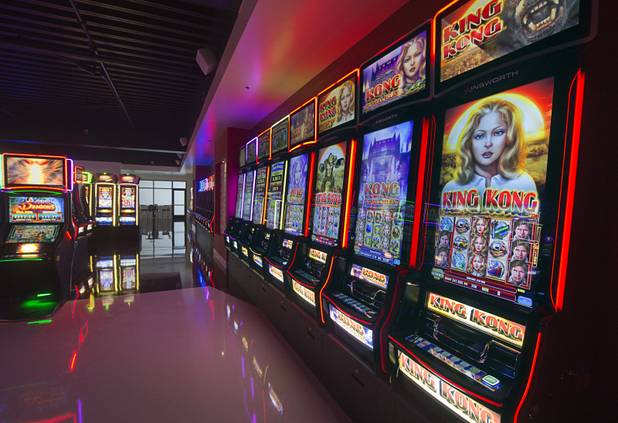 A view of slot machine showroom in the new 291,000 sq. ft. headquarters of Ainsworth North America near I-215 and Jones Boulevard Thursday Sept. 22, 2016. Ainsworth North America is the U.S. division of Australian slot manufacturer Ainsworth Game Technology.