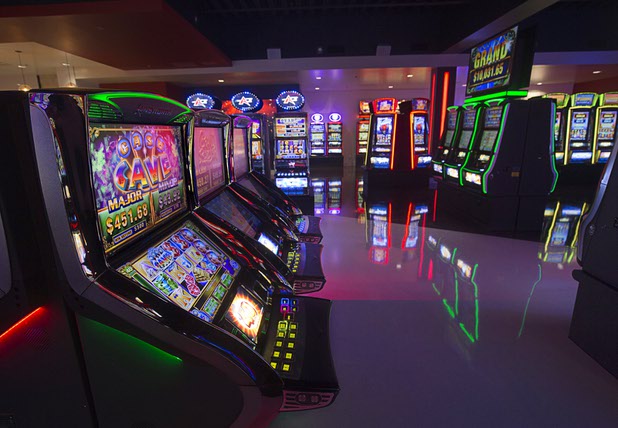 A view of slot machine showroom in the new 291,000 sq. ft. headquarters of Ainsworth North America near I-215 and Jones Boulevard Thursday Sept. 22, 2016. Ainsworth North America is the U.S. division of Australian slot manufacturer Ainsworth Game Technology.