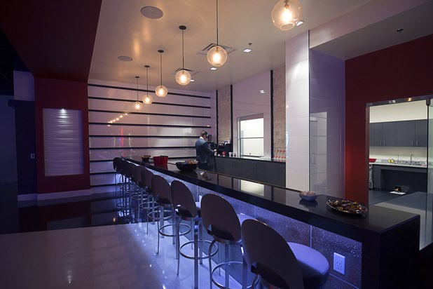 A view of a bar in the slot machine showroom in the new 291,000 sq. ft. headquarters of Ainsworth North America near I-215 and Jones Boulevard Thursday Sept. 22, 2016. Ainsworth North America is the U.S. division of Australian slot manufacturer Ainsworth Game Technology.