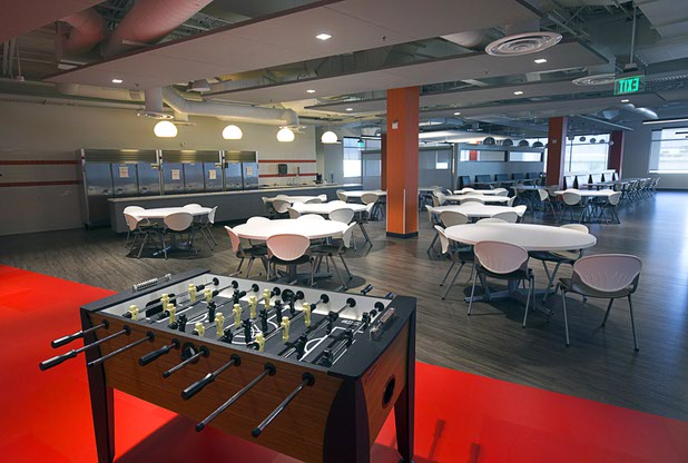 A view of the employee break room in the new 291,000 sq. ft. headquarters of Ainsworth North America near I-215 and Jones Boulevard Thursday Sept. 22, 2016. Ainsworth North America is the U.S. division of Australian slot manufacturer Ainsworth Game Technology.
