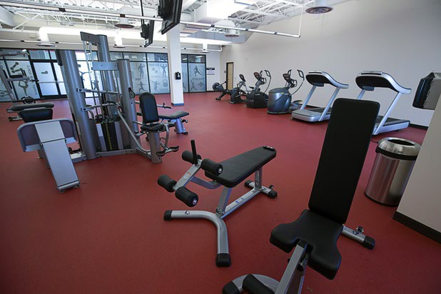 A view of an employee fitness center in the new 291,000 sq. ft. headquarters of Ainsworth North America near I-215 and Jones Boulevard Thursday Sept. 22, 2016. Ainsworth North America is the U.S. division of Australian slot manufacturer Ainsworth Game Technology.
