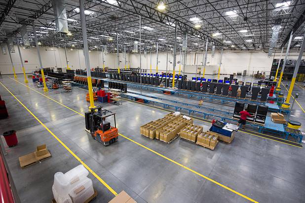 A view of slot assembly area in the new 291,000 sq. ft. headquarters of Ainsworth North America near I-215 and Jones Boulevard Thursday Sept. 22, 2016. Ainsworth North America is the U.S. division of Australian slot manufacturer Ainsworth Game Technology.