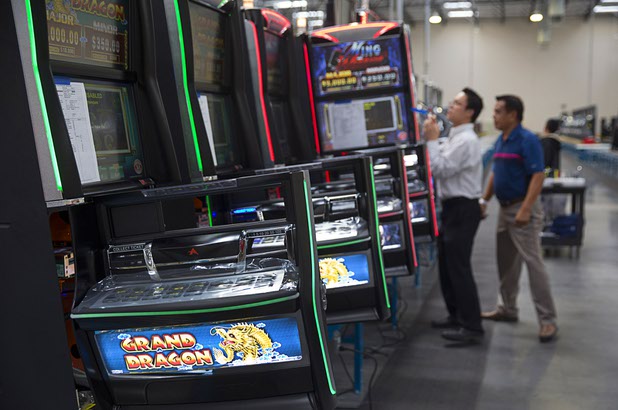 Slot machines are assembled in the new 291,000 sq. ft. headquarters of Ainsworth North America near I-215 and Jones Boulevard Thursday Sept. 22, 2016. Ainsworth North America is the U.S. division of Australian slot manufacturer Ainsworth Game Technology.